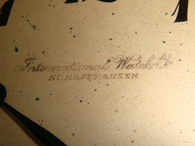 IWC Calibre 73 pocket watch movement International watch Co. project 1915-20