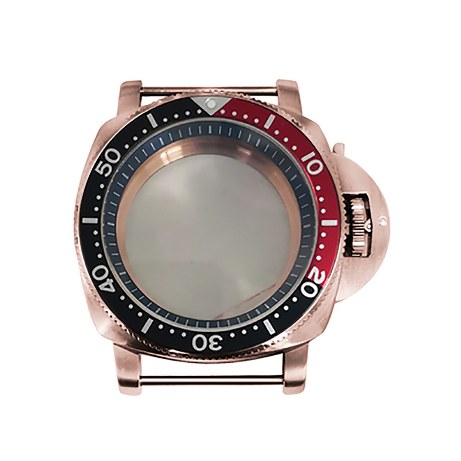 42mm PVD Rose Gold Stainless Steel Watch Case for NH35/NH36 Movement Accessories