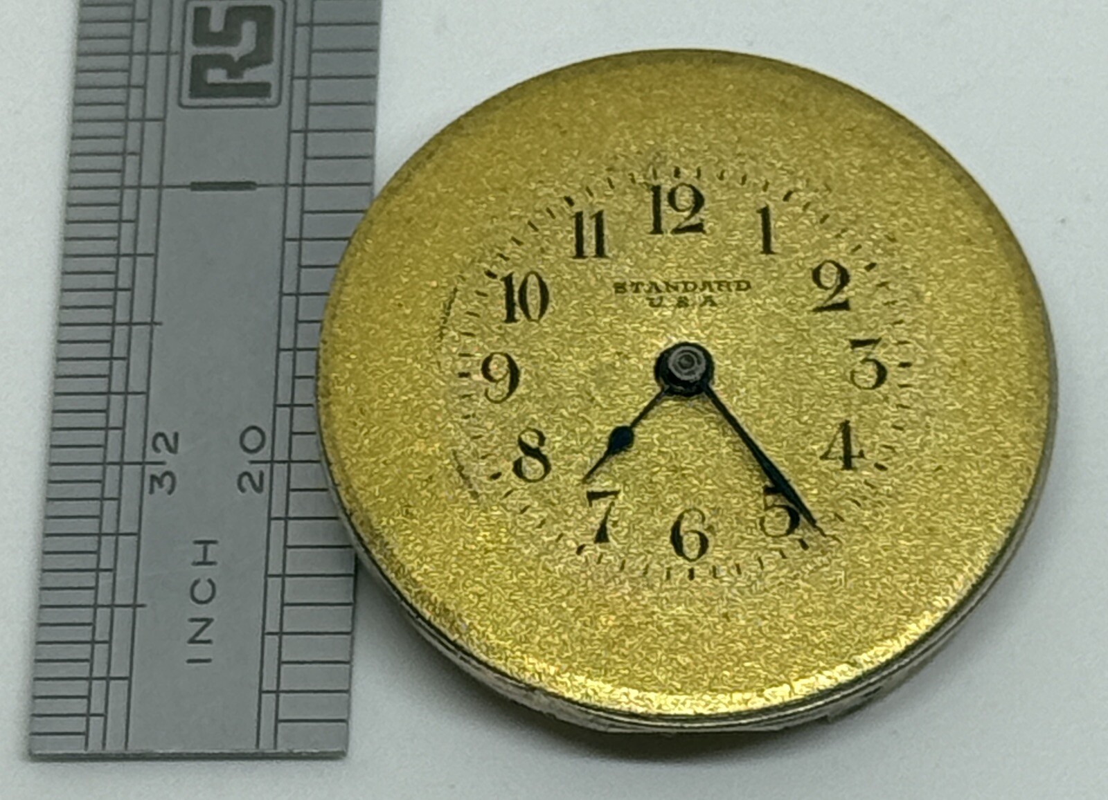NEW YORK STANDARD WATCH MOVEMENT 7 Jewels USA Does Not Run/For Parts