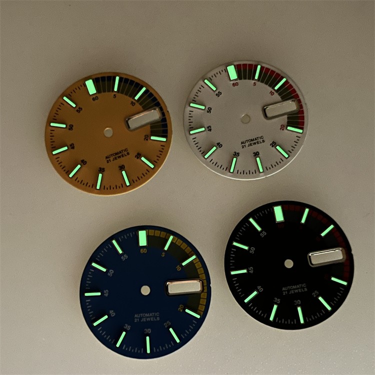 New 28.5mm Green Luminous Watch Dial Plate For NH35 NH36 Diving watch Movement
