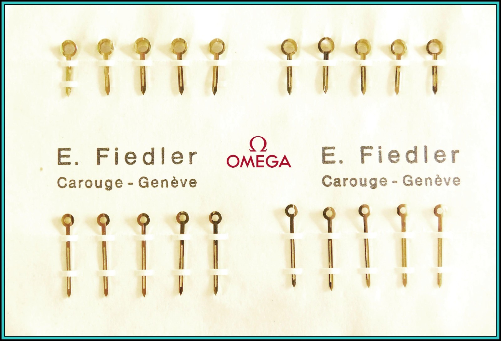 ORIGINAL Vint. OMEGA GOLD HAND SET x 3 Cal. 861 / 321 SPEEDMASTER – N.O.S. 197