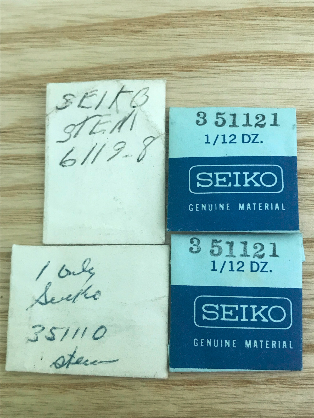 WINDING STEM SEIKO 351121, 351110, 1104A, SPORTSMAN, SOLAR -5 dif cal