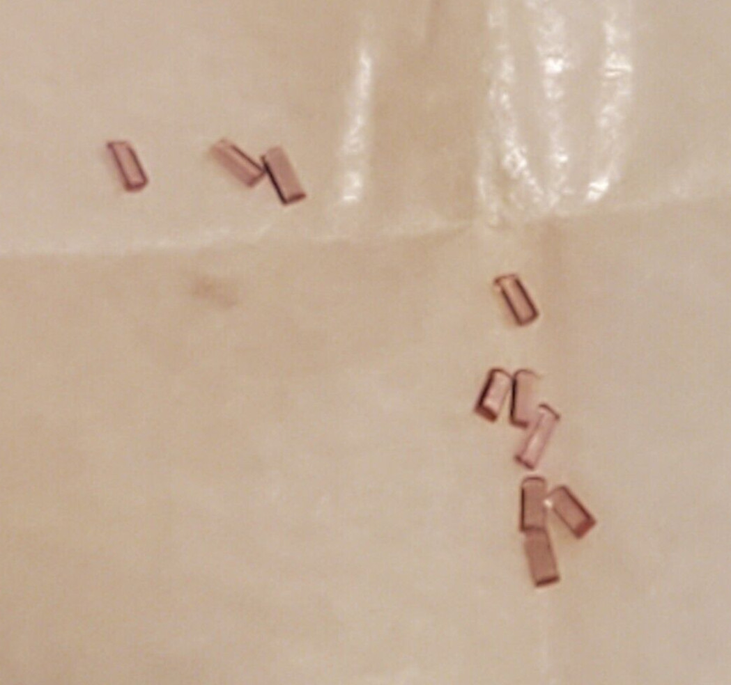 10 x small half round roller pins from S.LaRose, new old stock