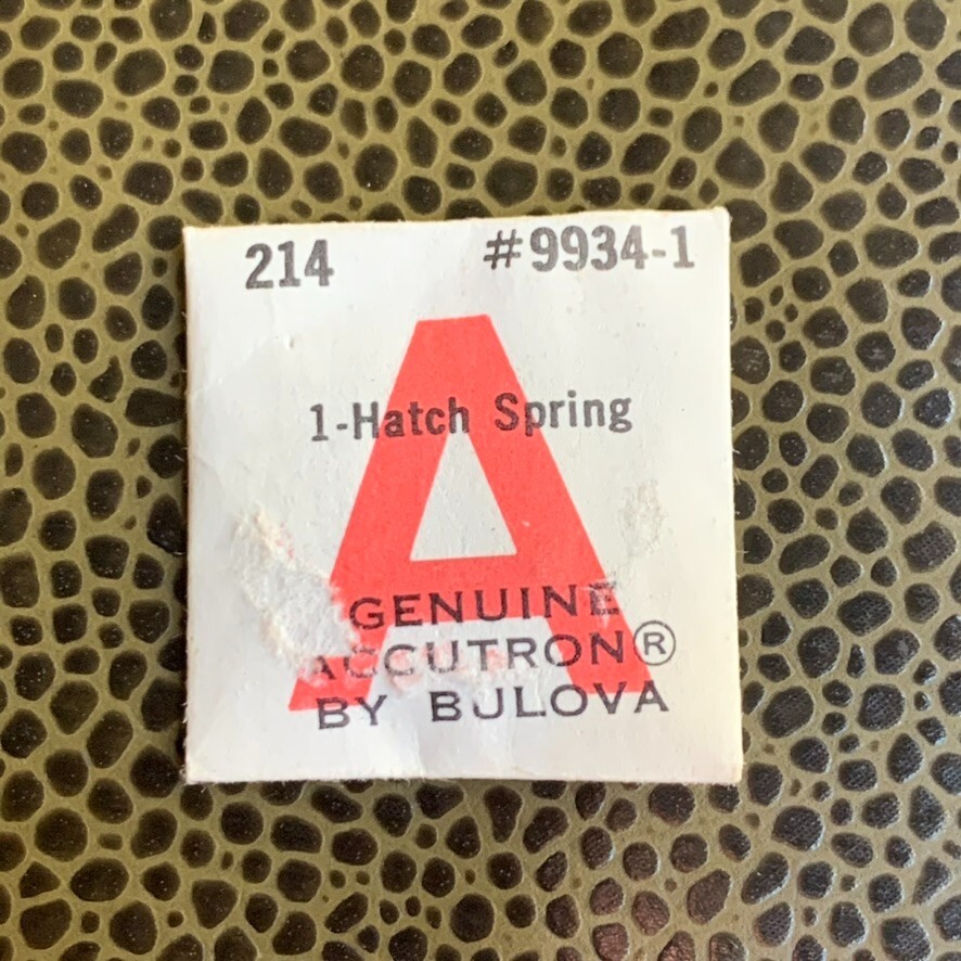 NOS Bulova Accutron 214 Battery Hatch Spring Wristwatch Part #9934-1