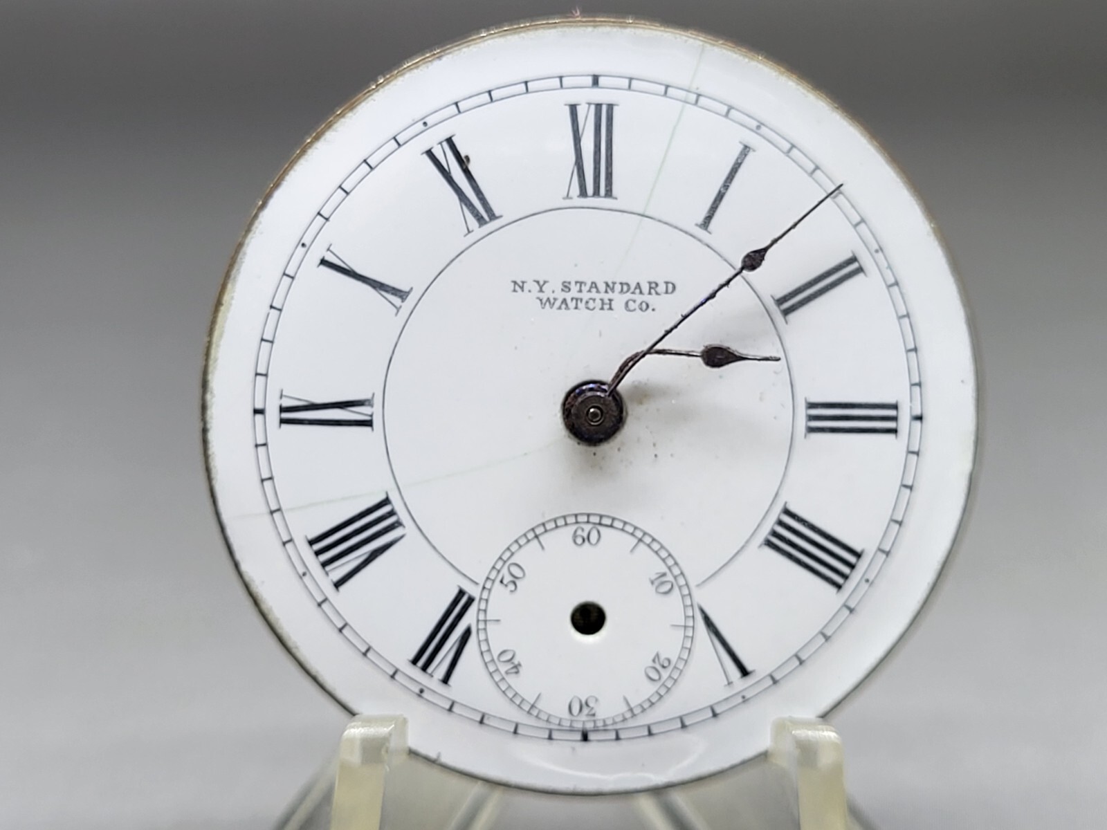 1902 N. Y. Standard Grade 44 Pocket Watch Movement Model 1 7j 6s Parts Repair