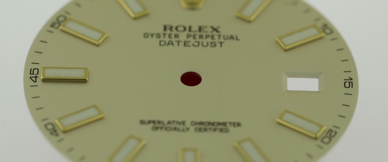 Original Men Rolex Datejust II 116303 116333 Ivory Luminous Stick Dial 2/T #P37