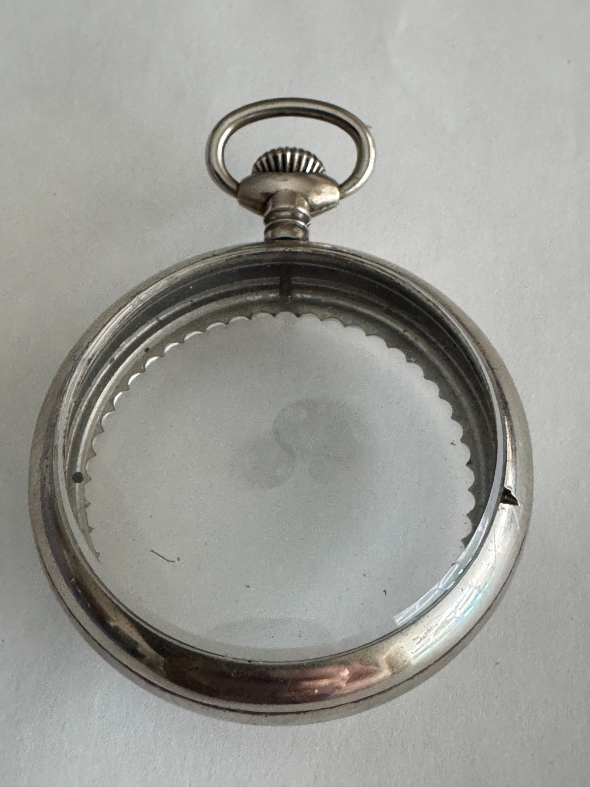 VINTAGE 18 SIZE DISPLAY BACK POCKET WATCH CASE PENDANT & LEVER SET READY TO GO!!