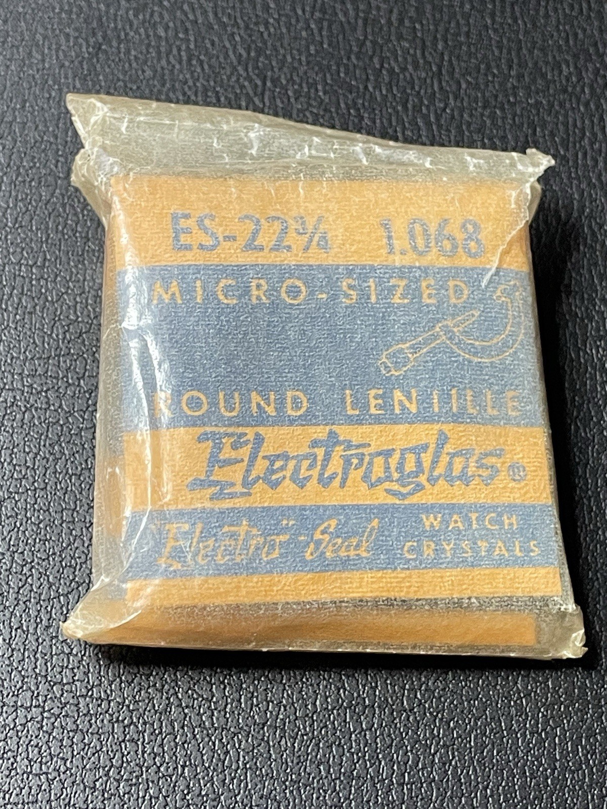 x3 NOS Electroglas Electro-Seal Round Lenille ES-22 3/4 1.068 Watch Crystals
