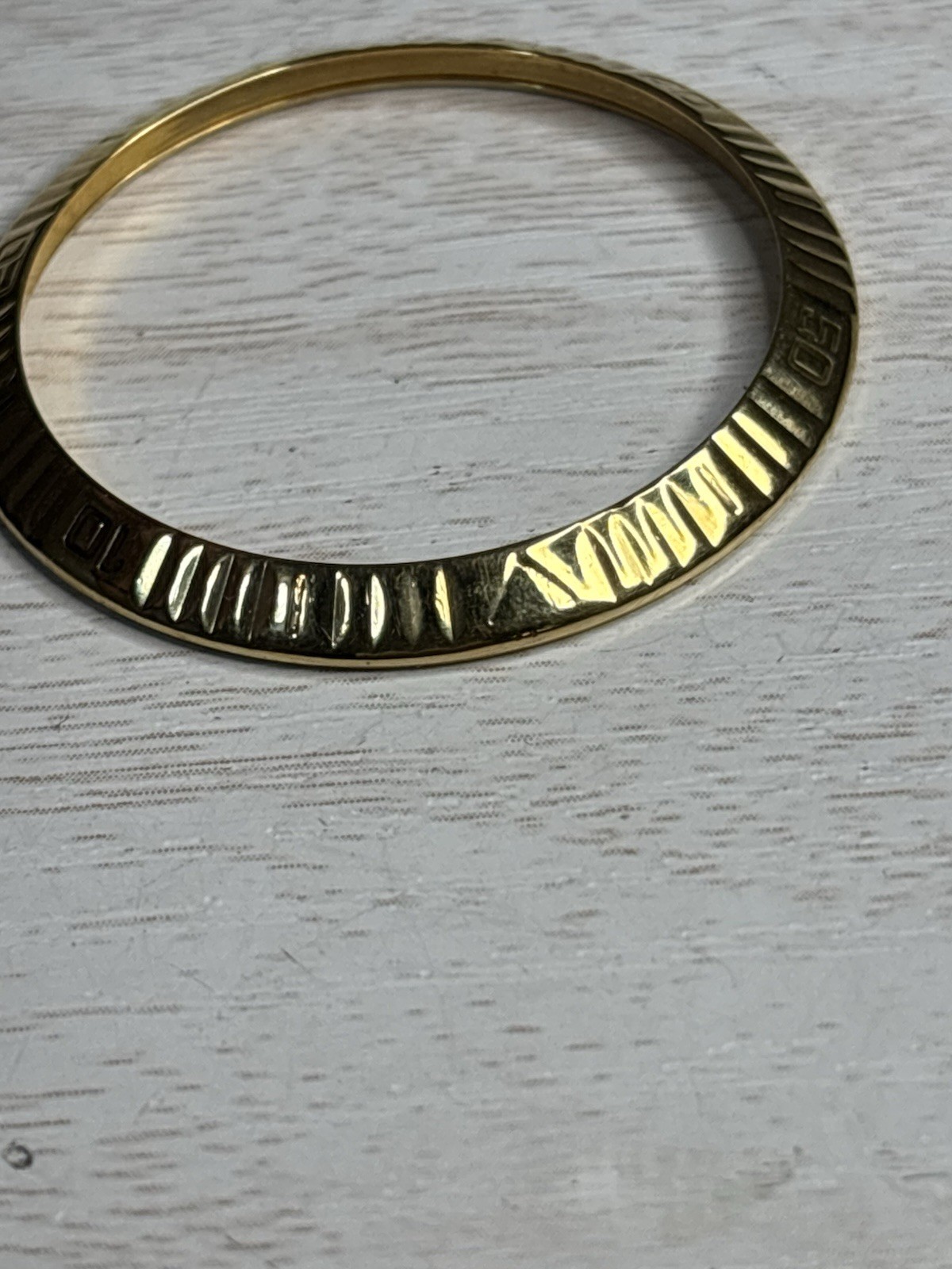 Genuine Rolex 116263 Datejust Turn-O-Graph Bezel, 18K Solid Gold, POLISHED