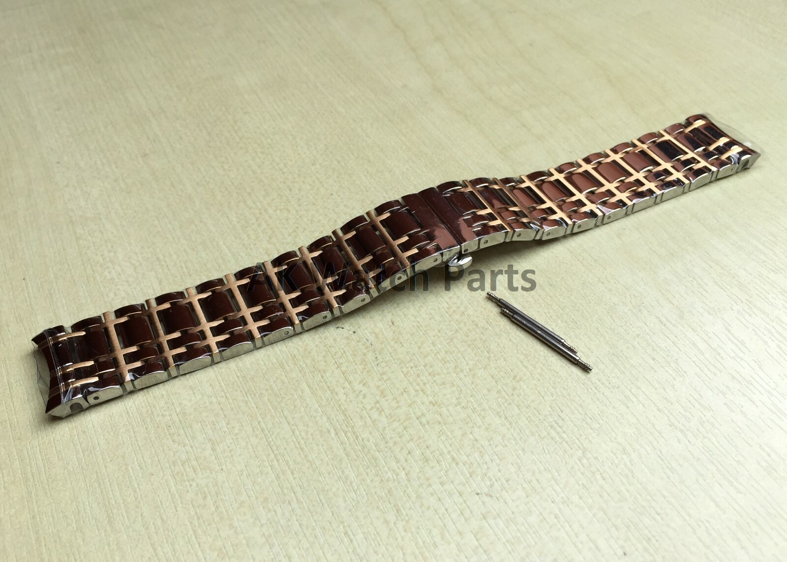 Spare Two-Tone Strap Fits Burberry BU1374/BU1358 Watch Bracelet/Band