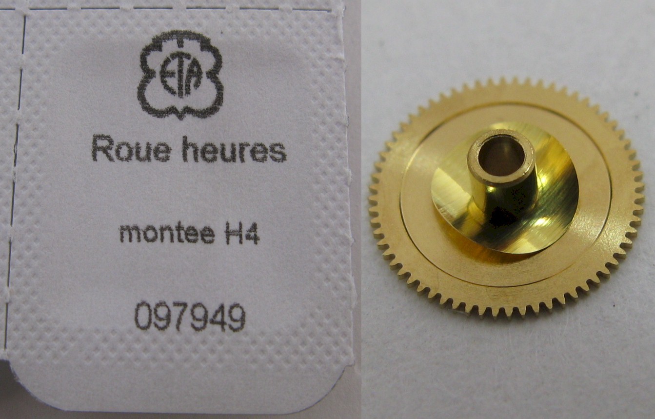 movement ETA 2824 2828 2834 2836 … Watch part: 255 hour wheel H4 =1.7 mm