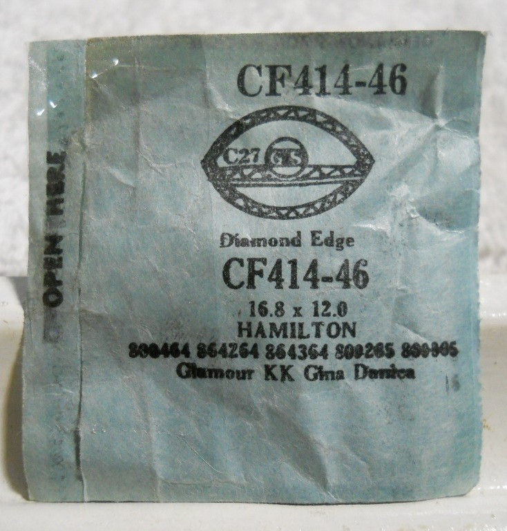 GS CF414-46 Watch Crystal For Elgin Seiko Hamilton Gina Glamour – 16.8 x 12.0 mm