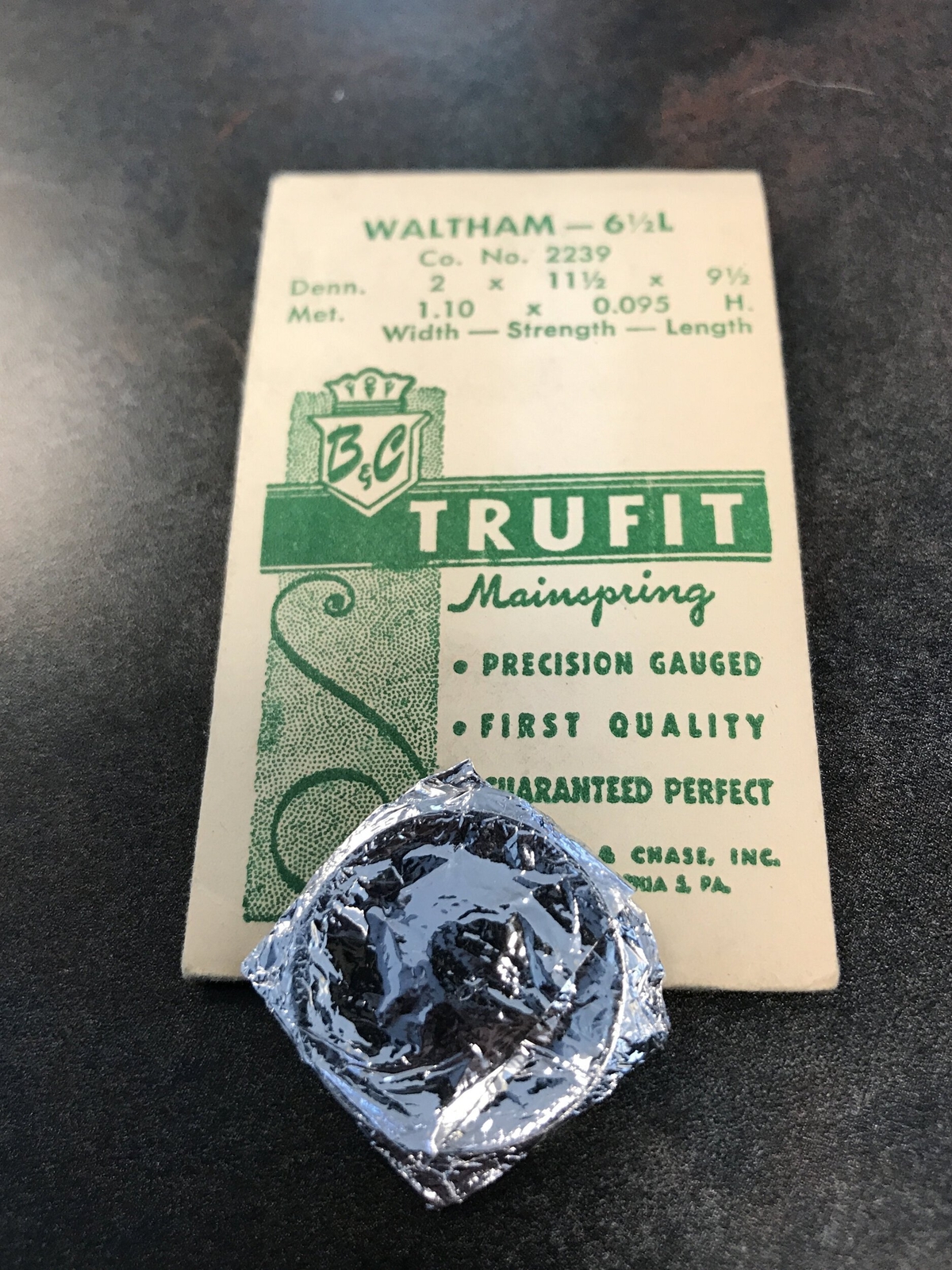 Trufit Mainspring – Waltham 2239 for 6½ Ligne Model 650 – Steel