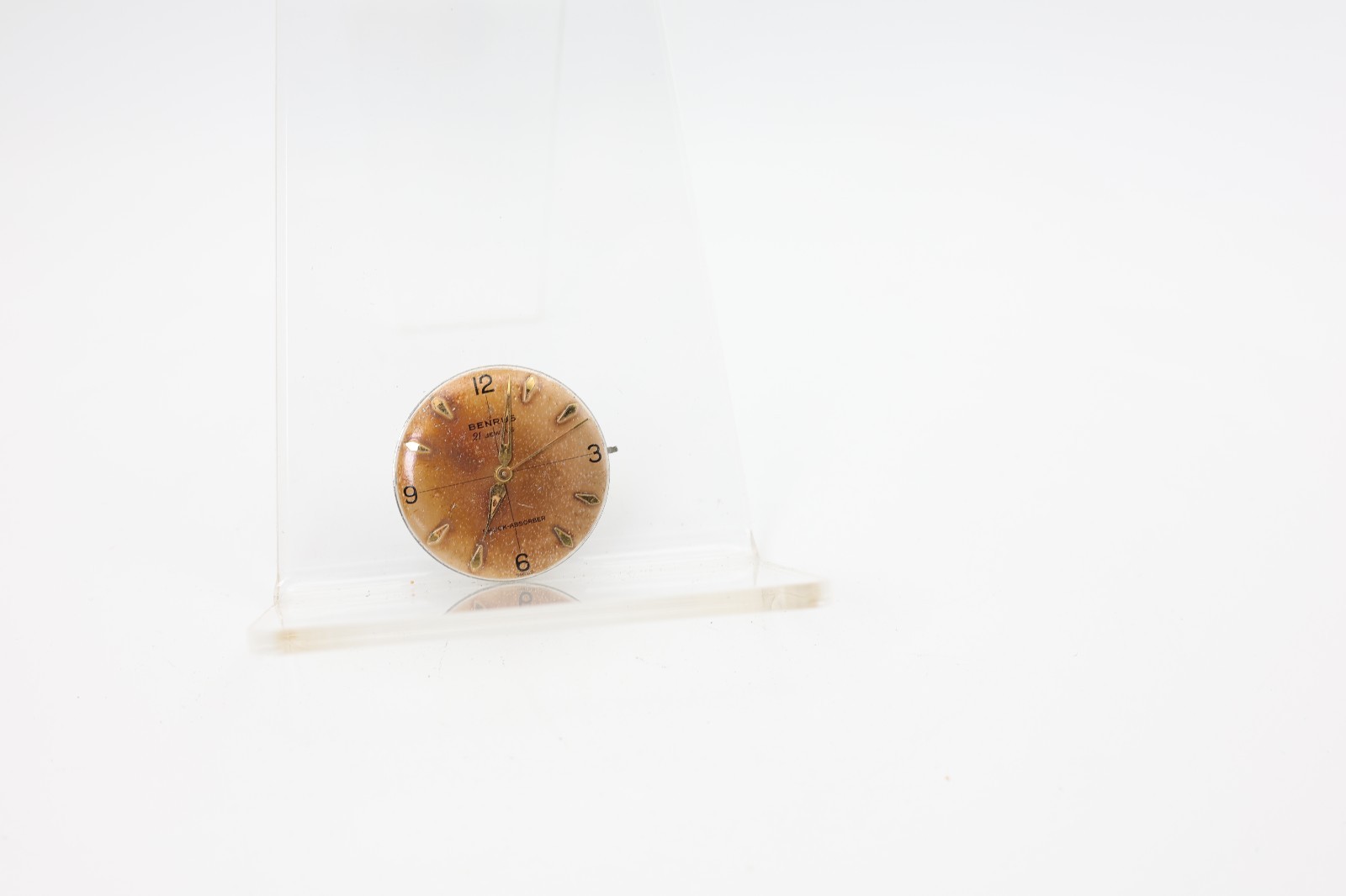 BENRUS MODEL EO 44, 21j SWISS WRIST WATCH MOVEMENT FOR REPAIR (M10)