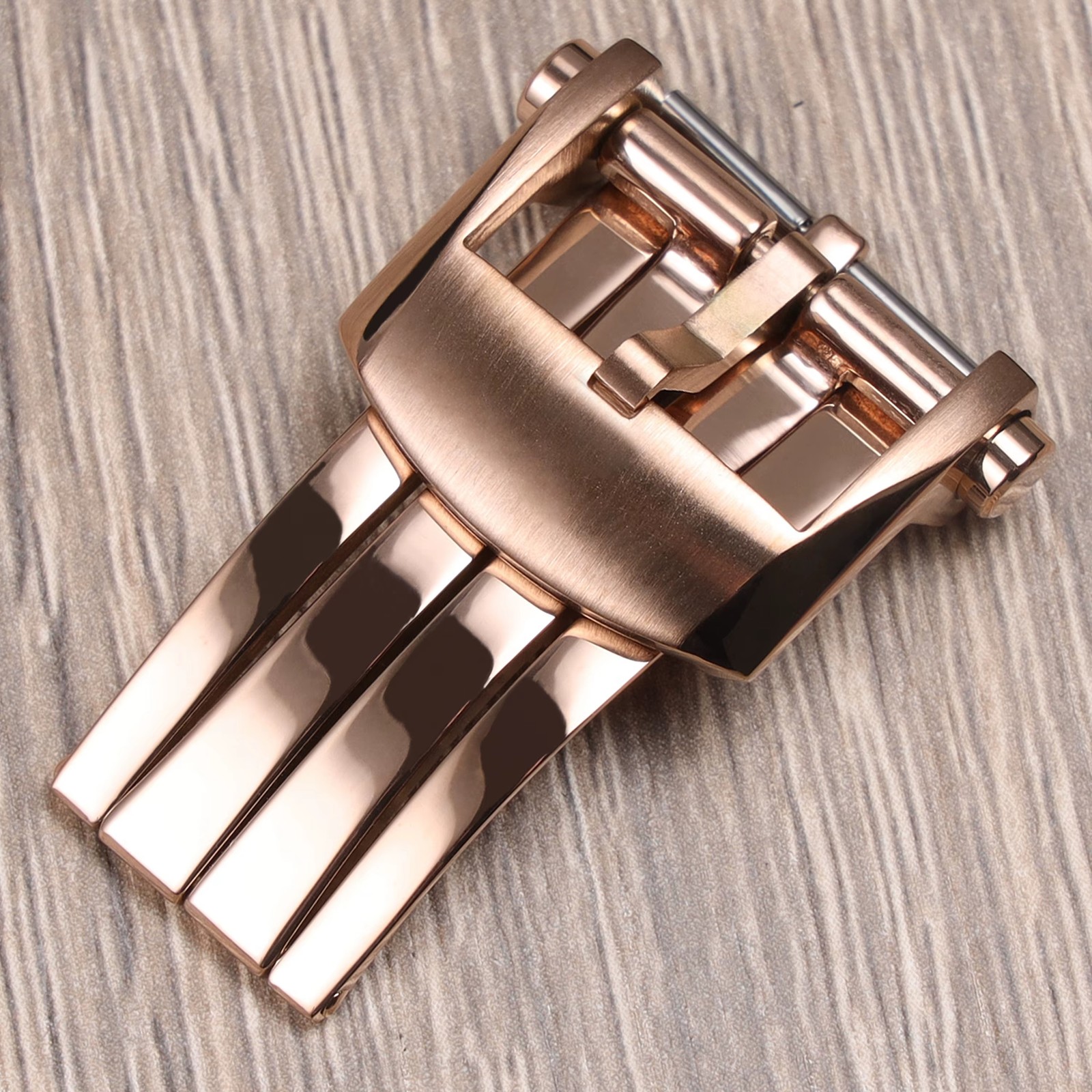 22 18 20mm silver black rose gold solid stainless steel deployment watch clasp f