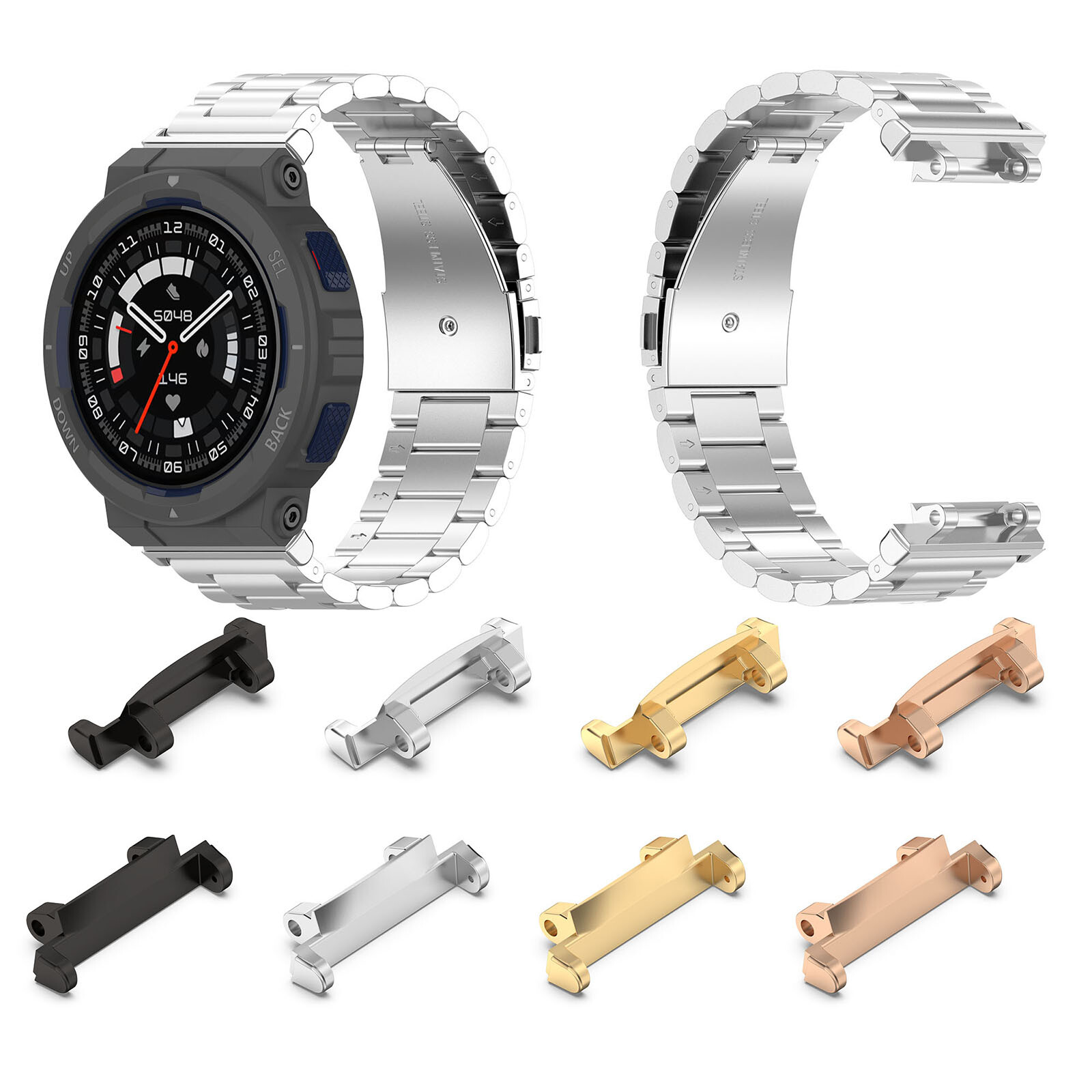22mm Watch Strap Connector Header Replacement for Amazfit Active Edge (A2212)