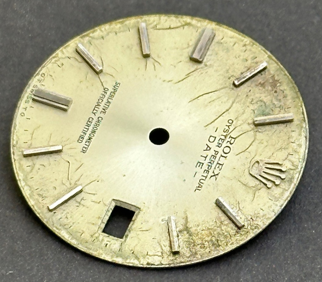 Vintage Rolex Oyster Perpertual Date Watch Dial For 34mm Case 1500 1501 1503