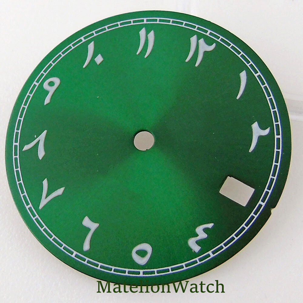 Fits NH35A Movement 29mm Watch Dial Faces Persian Farsi Numbers Date Luminous