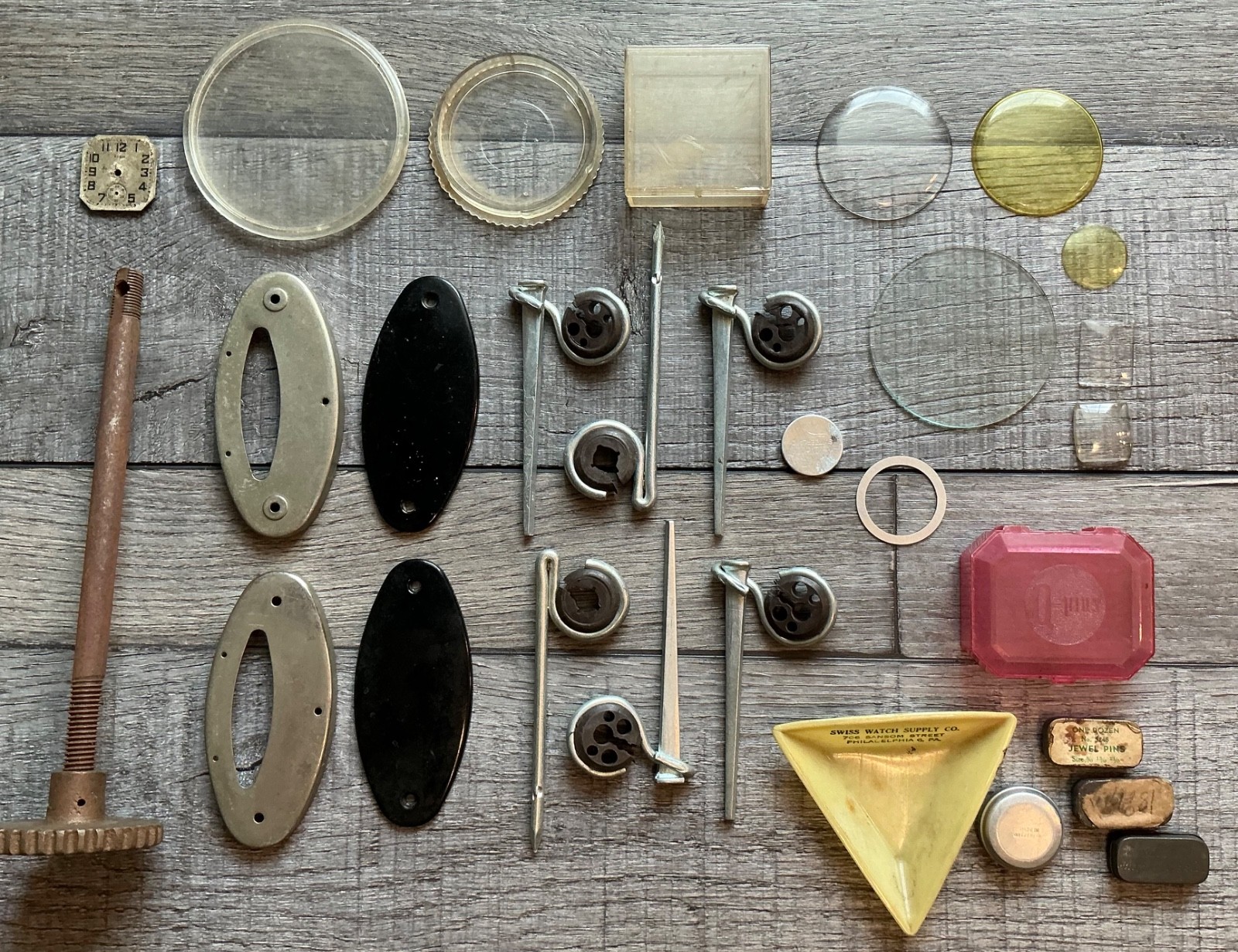 Pocket Watch & Other Tools Vintage Misc Parts Lot