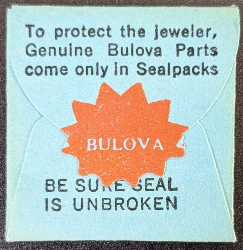 NOS Genuine Bulova 7AK SA 18 Watch Pair of Min/Hr Hands #63/64 Silver Tone Alpha