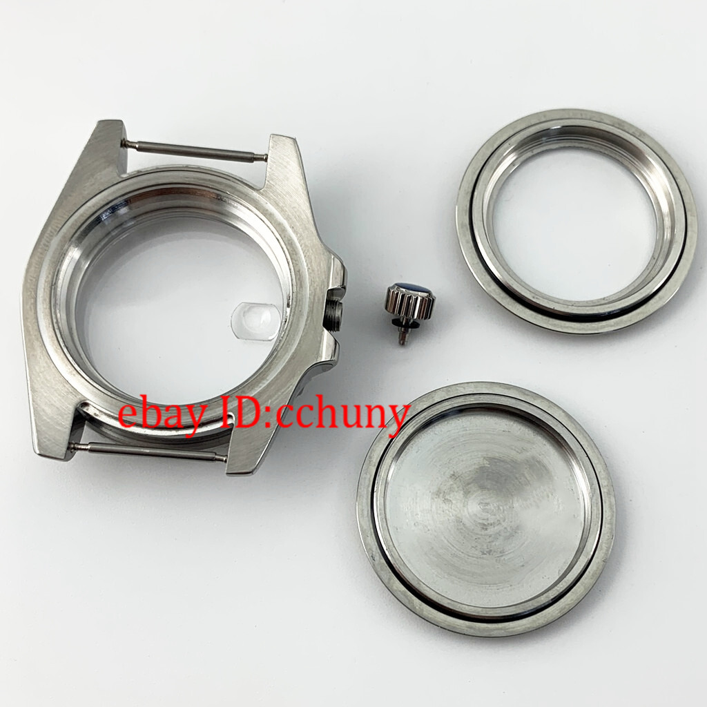 40mm Watch Case Titanium Bezel Sapphire Fit NH34 NH35 NH36 ETA 2824 MIYOTA 8215