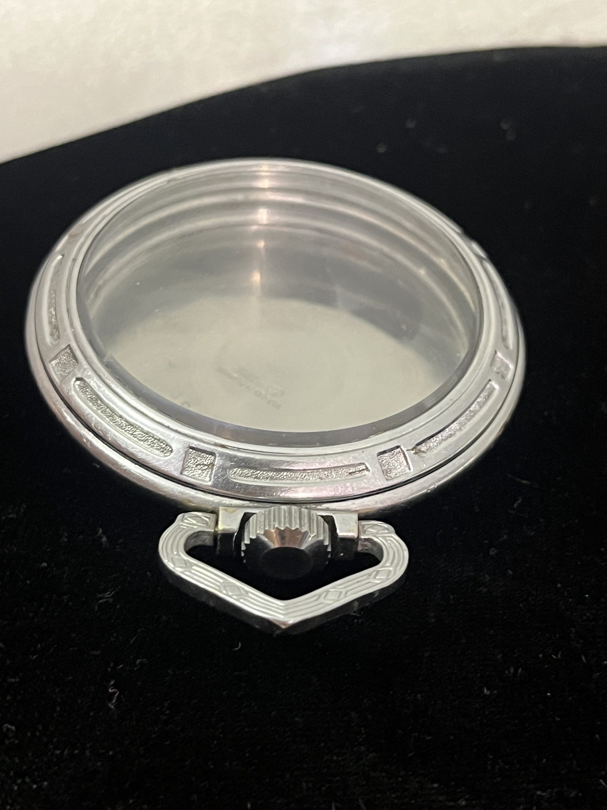 16S Ilinois Open Face Pocket Watch Case Glass Beveled Crystal BIN$ 49.99