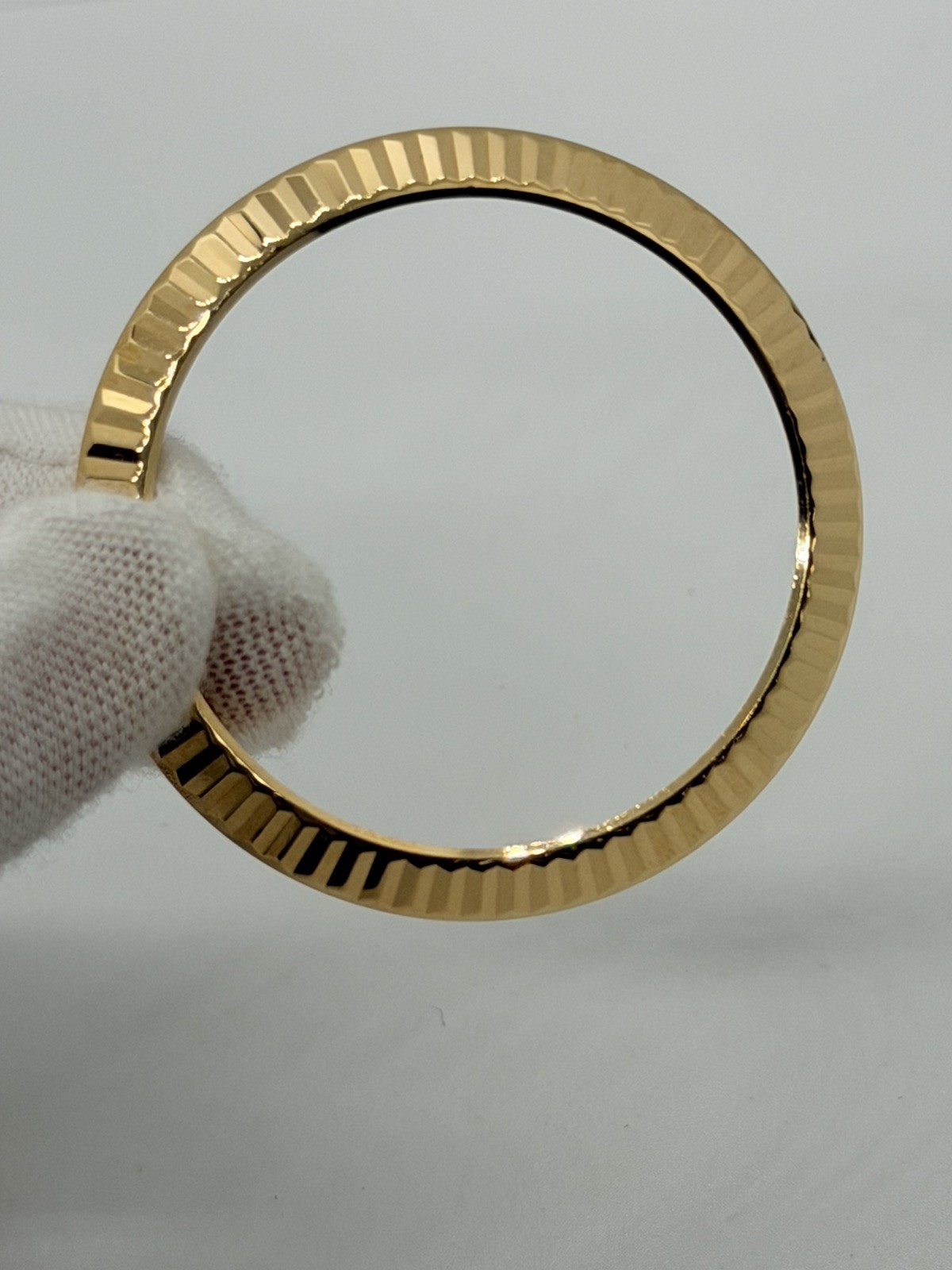 18K Yellow Gold Fluted Bezel For Rolex Datejust 41MM 126303, 126333