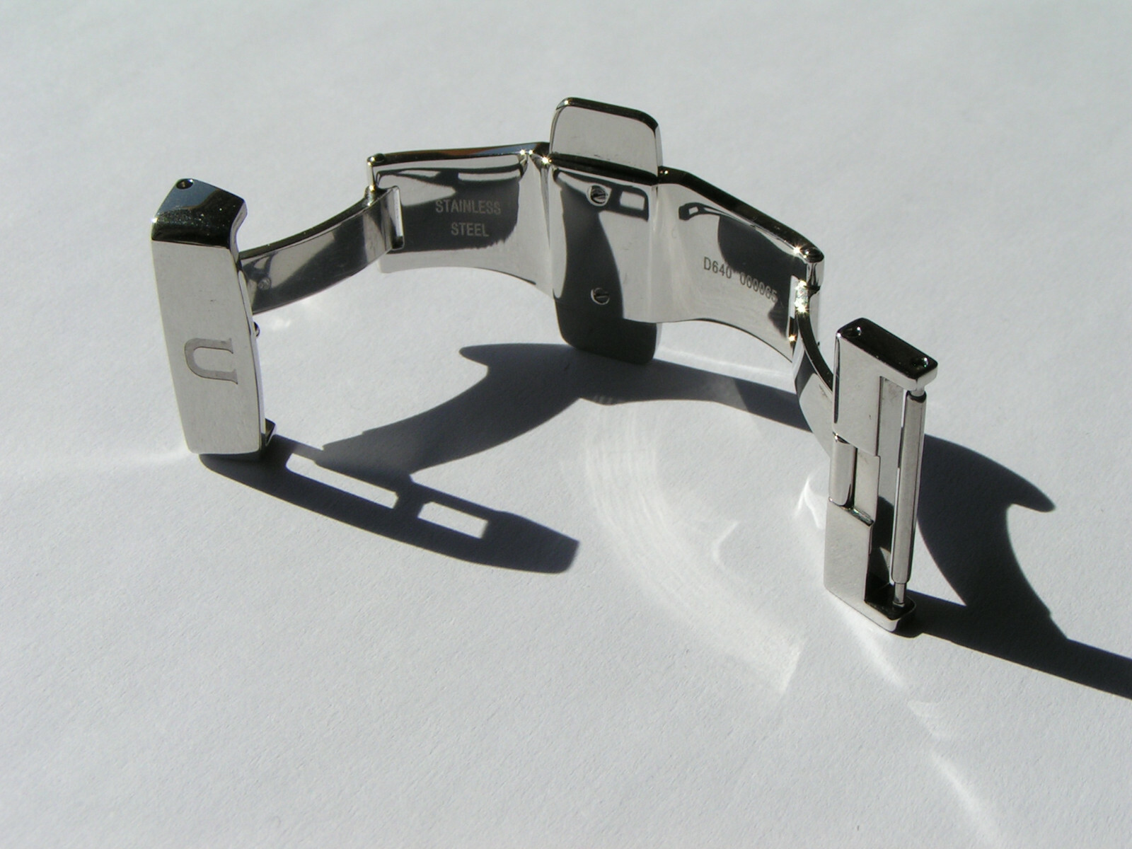 UNION GLASHÜTTE SA D640 000065 Steel 20mm Deployment Deployant Clasp Buckle I504