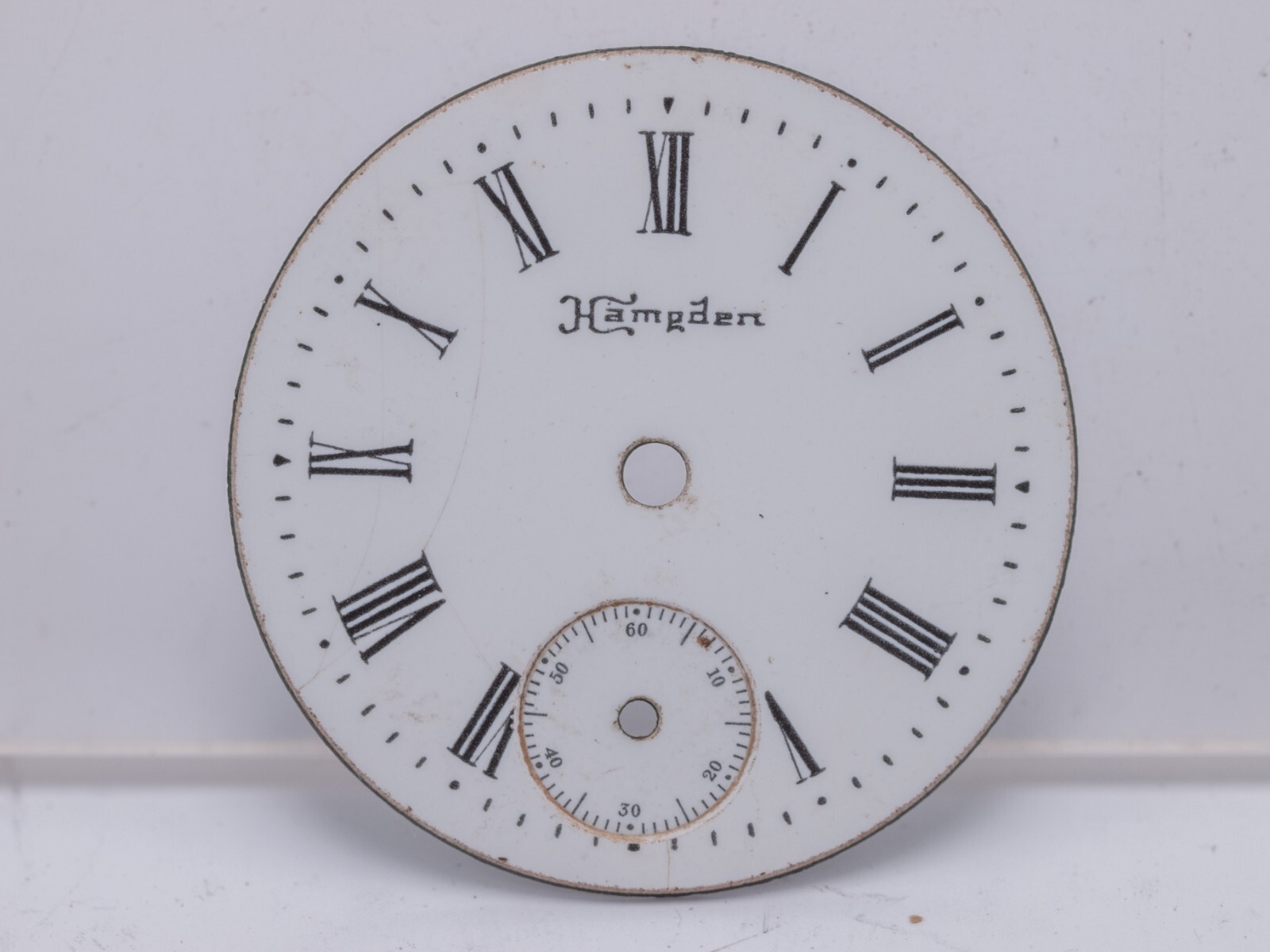 Hampden 3/0s Wrist Watch Roman Numeral Enamel Dial 26.6mm