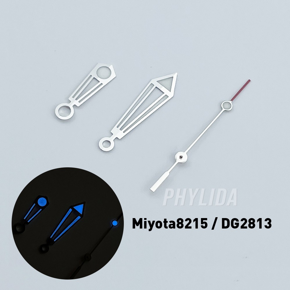 Blue 31mm Watch Dial with Hands for MIYOTA 8215 & Mingzhu DG2813 Movement