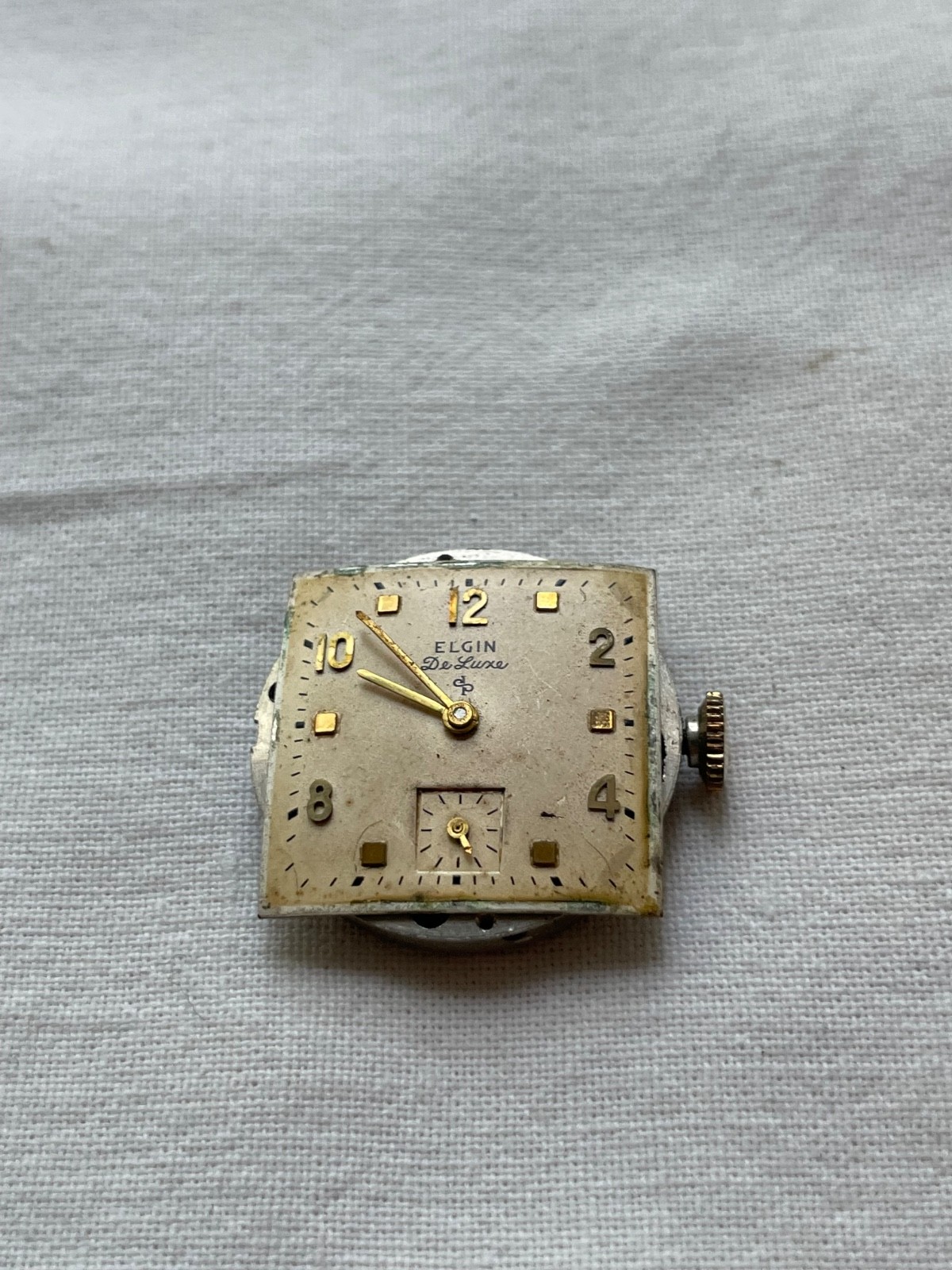 Elgin de luxe 555 – movement for mens watch RUNS, lot0308