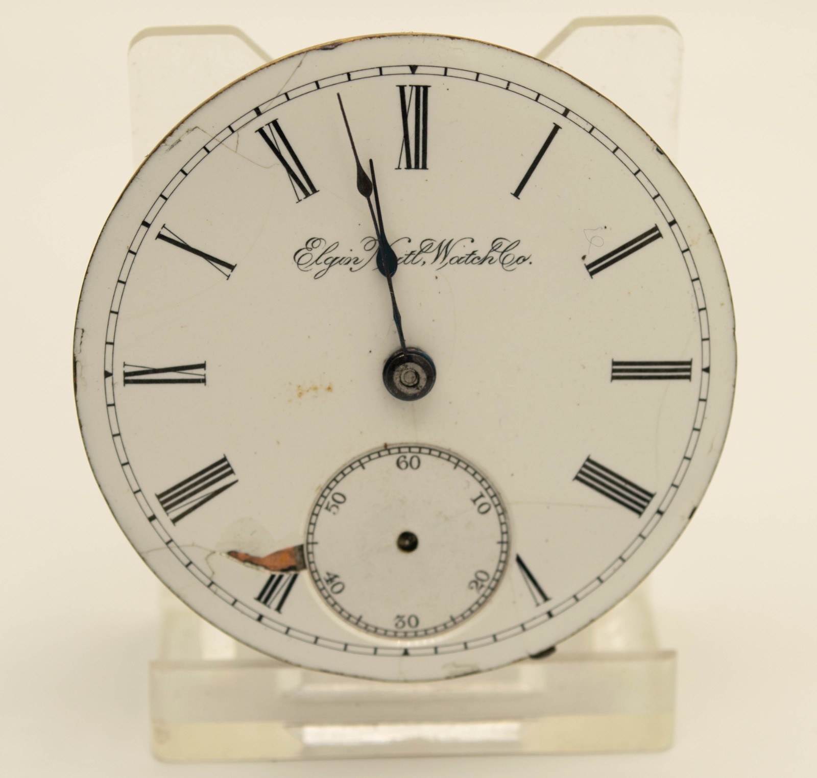 Elgin Grade 102 18s Hunting Pocket Watch Movement & Dial Parts Repair