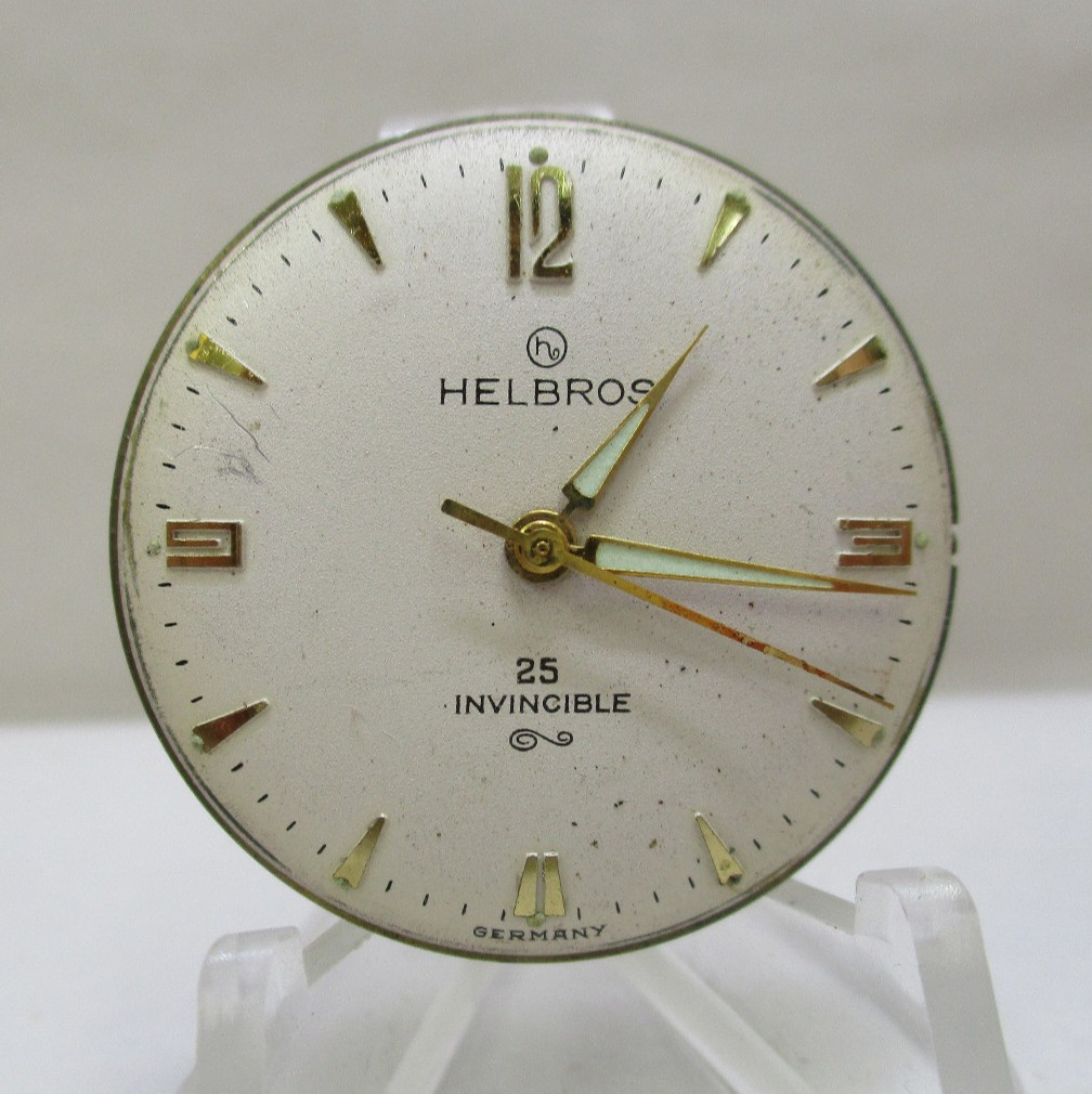 Helbros 25 Invincible Manual Watch Movement 25 Jewel P60-61 Germany