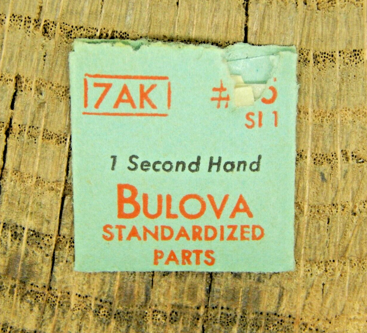 Genuine Bulova 7AK SI 1 Second Hand Watch Part Number 65 NEW OLD STOCK