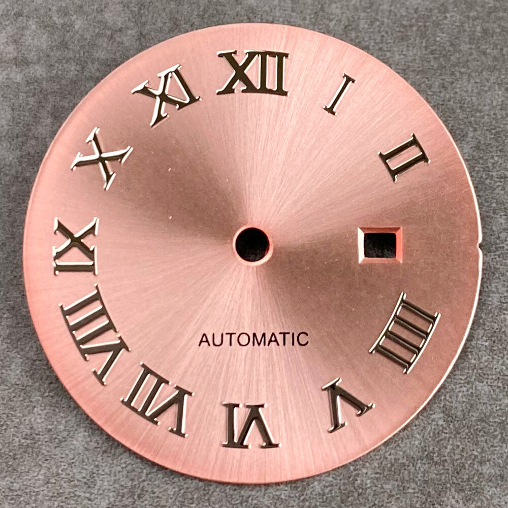 24.5mm Watch Dial Face Parts Fit NH05 NH06 Automatic Movement Diamond Index Date