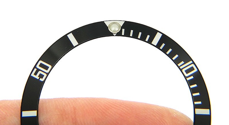 Genuine Rolex Submariner No Date 14060 Black & Silver Watch Bezel Insert