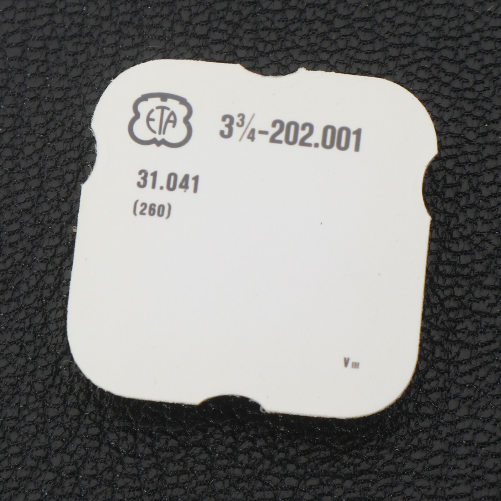 Genuine ETA 202.001 #260 Minute Wheel 31.041 New Old Stock Watch Part (G5D10)
