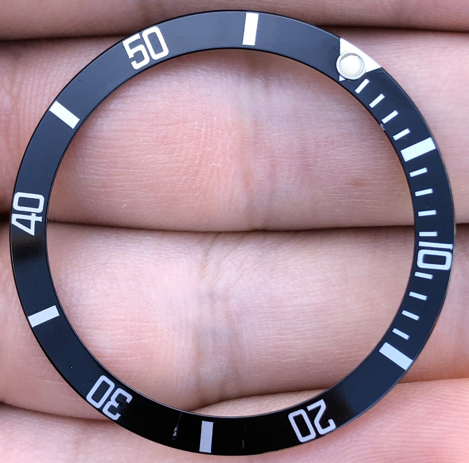 Rolex Submariner Date 16610 16610T 16800 168000 Black Tritium Bezel Insert ORIG