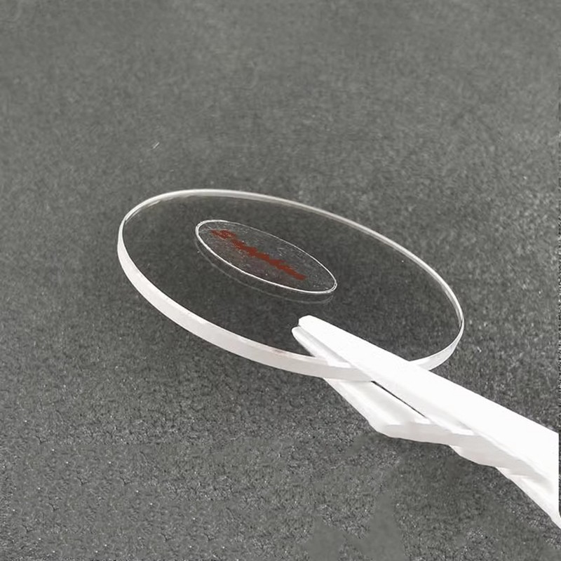 1.5mm Thick Sapphire Flat Round Watch Glass Crystal Diameter 18mm-45mm