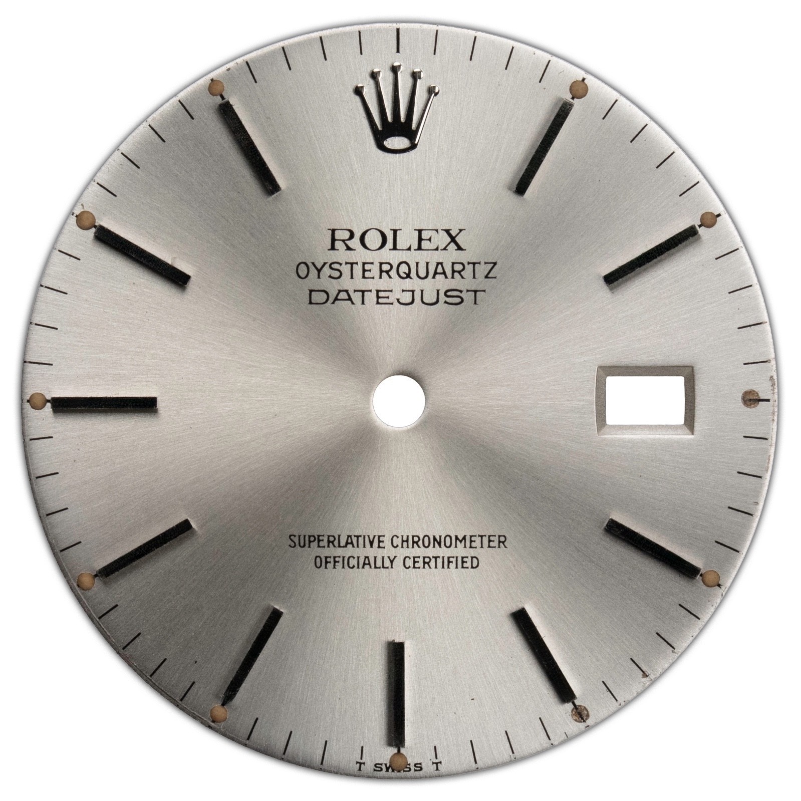 Rolex Oysterquartz Datejust 17014 Silver Dial for Stain