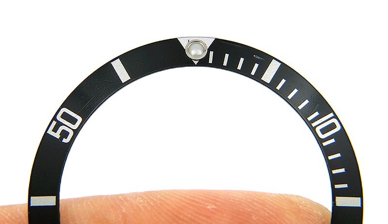 Genuine Rolex Sea-Dweller 16600 16660 Flat 4 Black & Silver Watch Bezel Insert