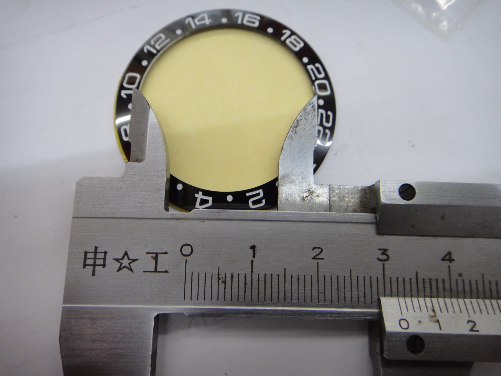 CERAMIC Bezel Ring 43MM fits ROLEX GMT II 16710 16760 Ø40mm ENGRAVED Black White