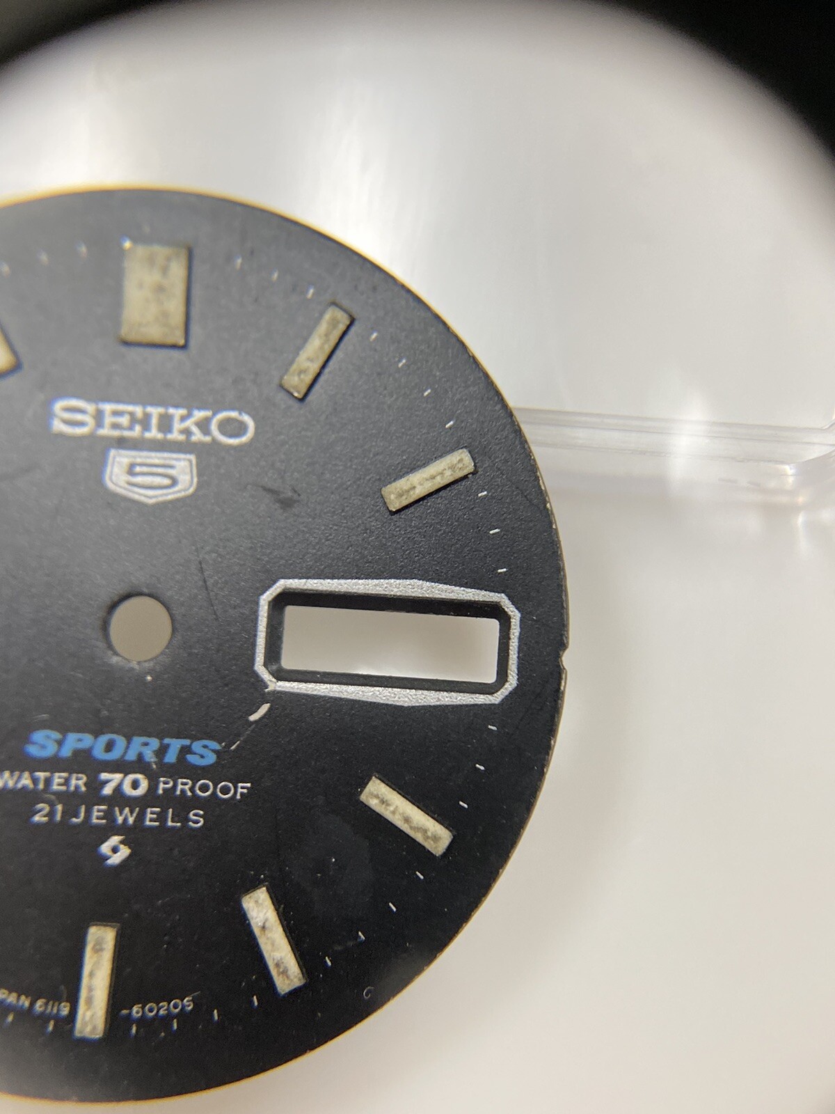 Genuine Vintage Seiko 5 Sports 6119-6020 21 Jewels Automatic 27.5mm Gray Dial