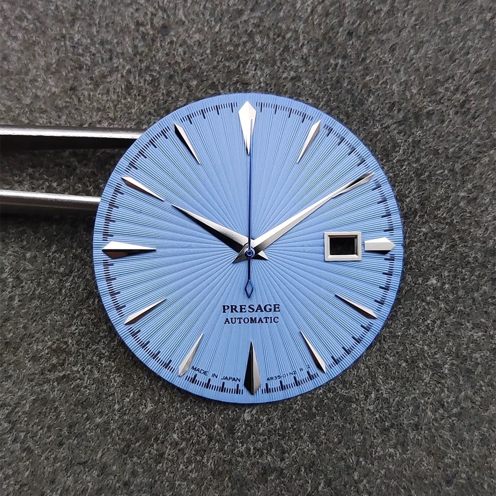 35mm Cocktail Blue Watch Dial + Hand Set for NH35
