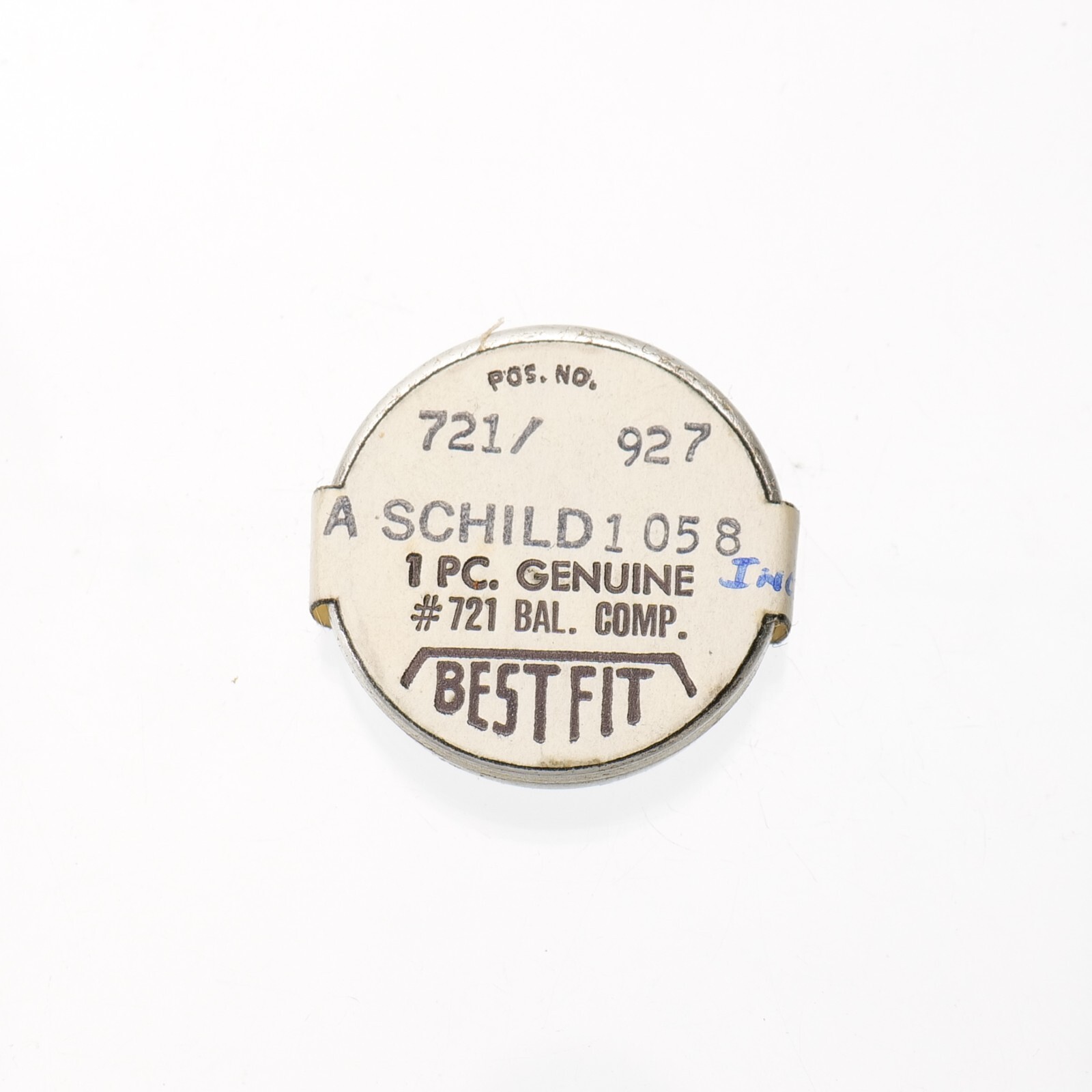 AS 1058, 1059, 1069, 1070, 1073 Balance Complete Watch Part Bestfit 721/927
