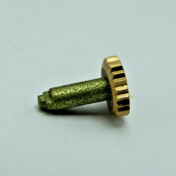 Vintage NEW OLD STOCK original Mido Crown Gold Jaune 3021 4.2mm two piece stem