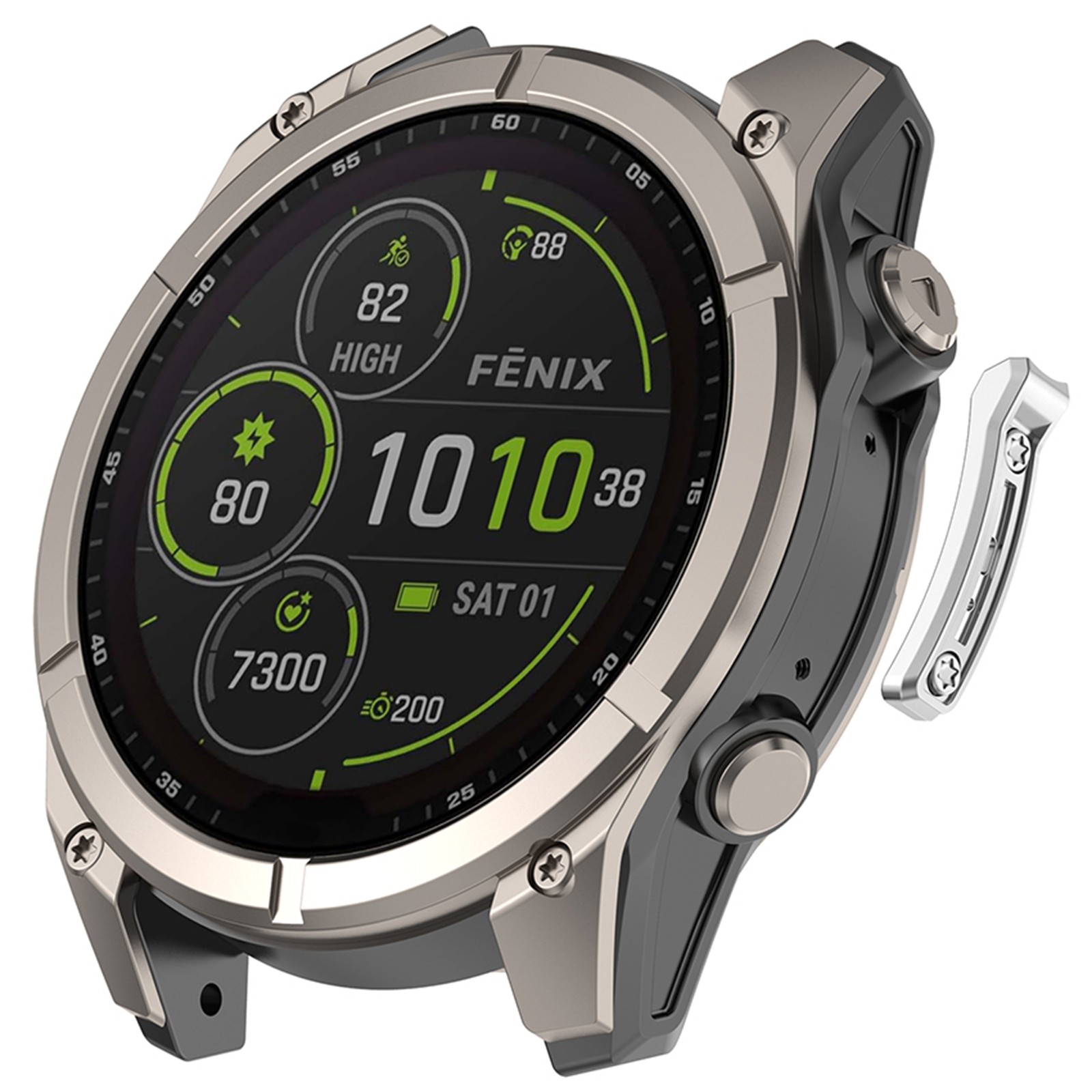 Watch Bumper Strip Metal Anti-impact Strip For Garmin Fenix 8/Tactix 8/Quatix 8