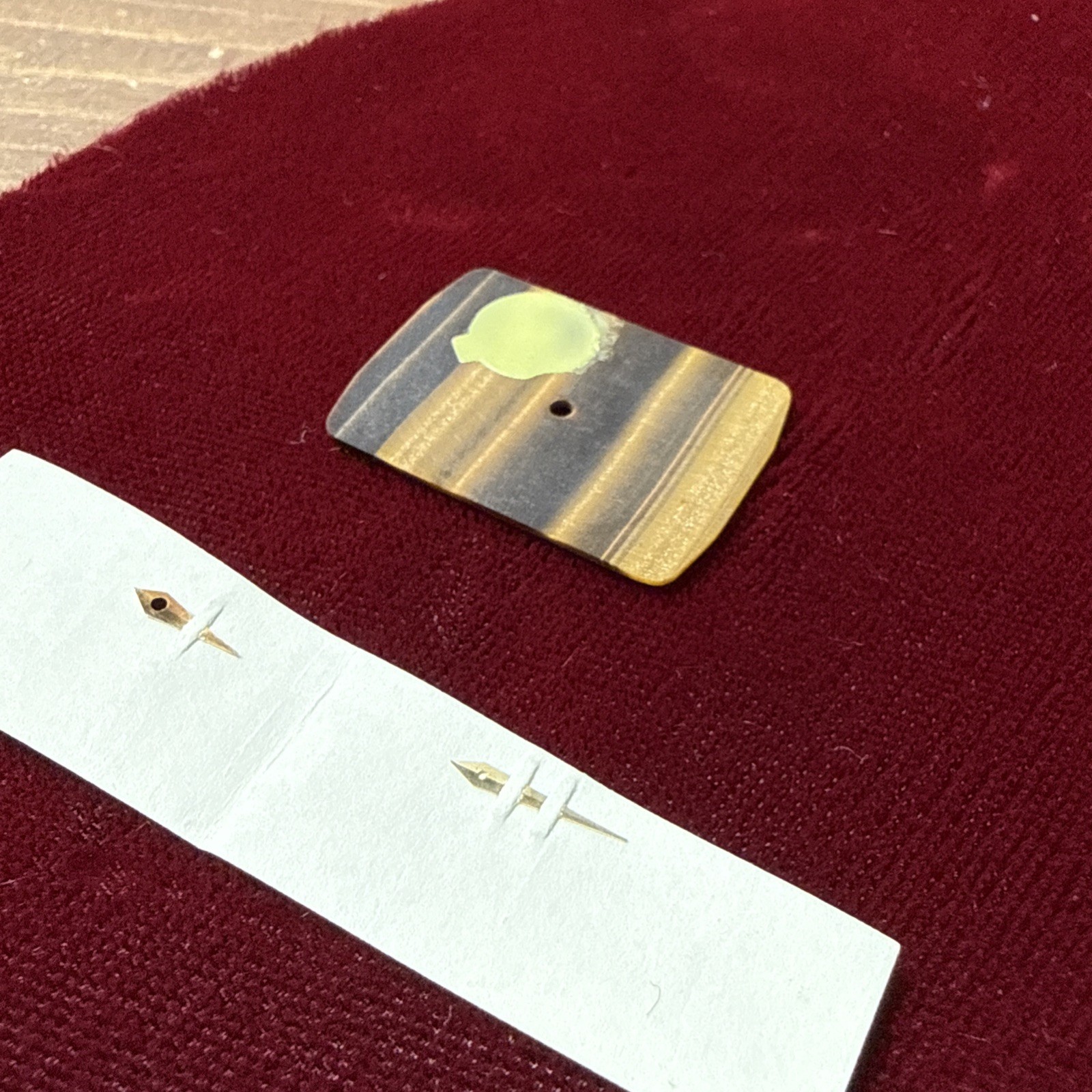 Piaget Quartz Tiger’s Eye Rectangle Stone Dial 18.6mm x 25.7mm w/ Watch Hands
