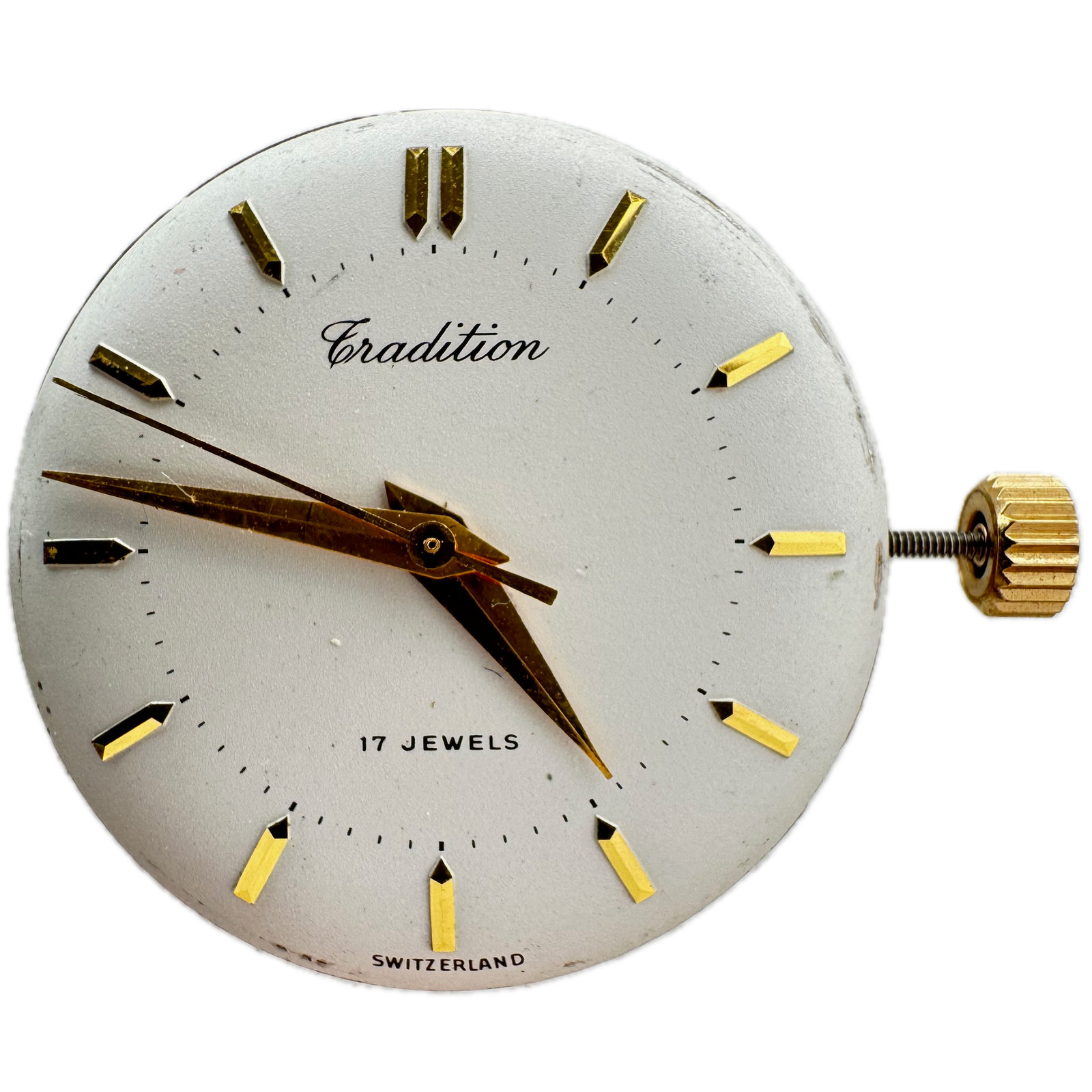 Vintage 25mm Tradition Sears Roebuck 17J Mechanical Wristwatch Movement Font 72