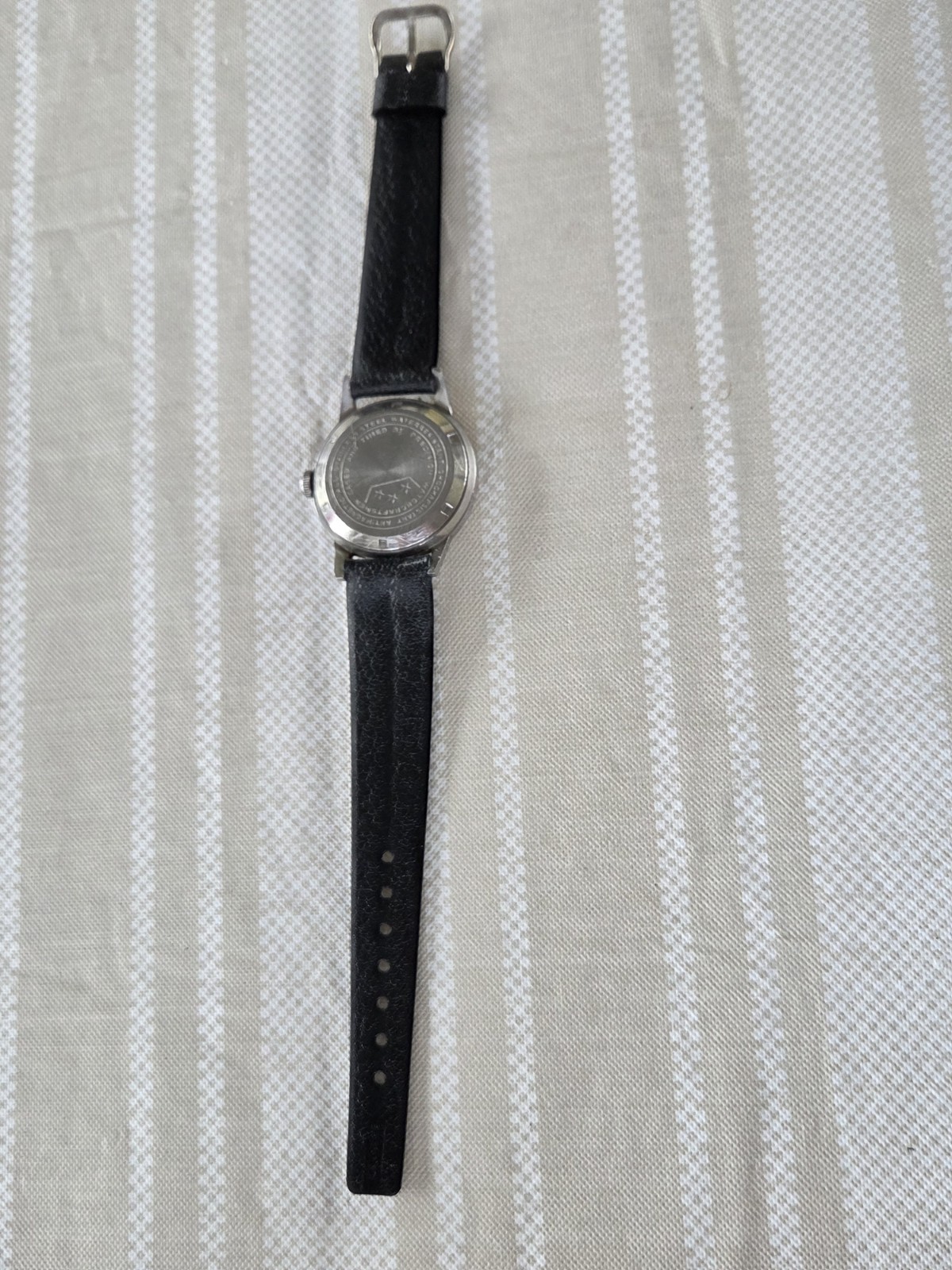 Vtg 1940/50’s Brenko Watch (Brenzikofer & Co.) 17j WW2? working VG New Vyl Band